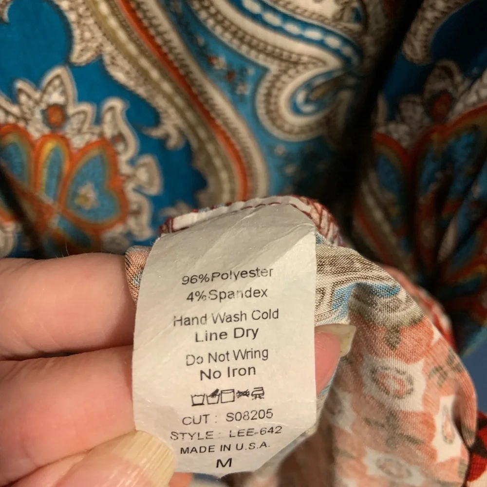 Fancy Nancy Bohemian Western Dress Women’s Medium Long Sleeved - Picture 6 of 11